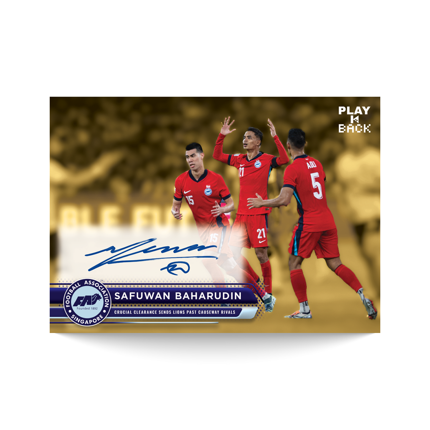 Safuwan Baharudin - 2025 PLAY-IT-BACK Autograph - PIB-005 Card