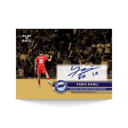Faris Ramli - 2025 PLAY-IT-BACK Autograph - PIB-004 Card