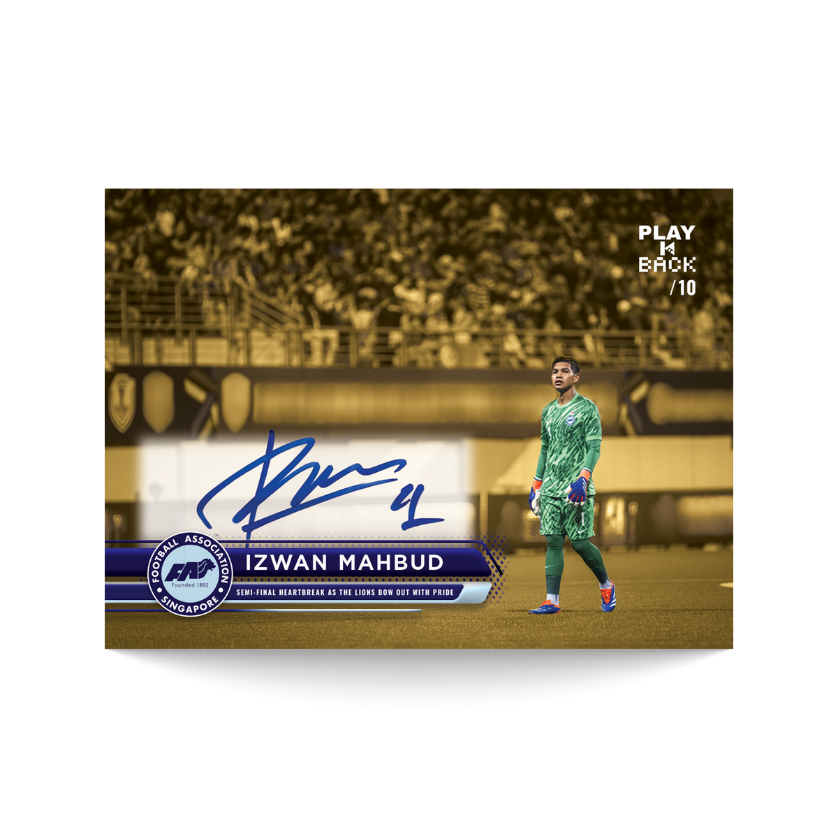 Mahbud Vai Izwan Mahbud - 2025 PLAY-IT-BACK Autograph - PIB-006 Card – Playback Asia