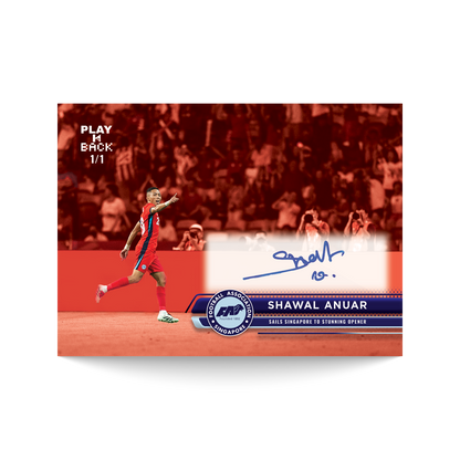 Shawal Anuar - 2025 PLAY-IT-BACK Autograph - PIB-003 Card
